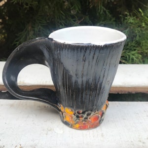 Keramiktasse, Teetasse, Handgemachte Keramik, Keramik und Keramik, Handgemachte Tasse, Kaffeetasse, Niedliche Kaffee oder Teebecher, Kaffeebecher handgefertigt Bild 2