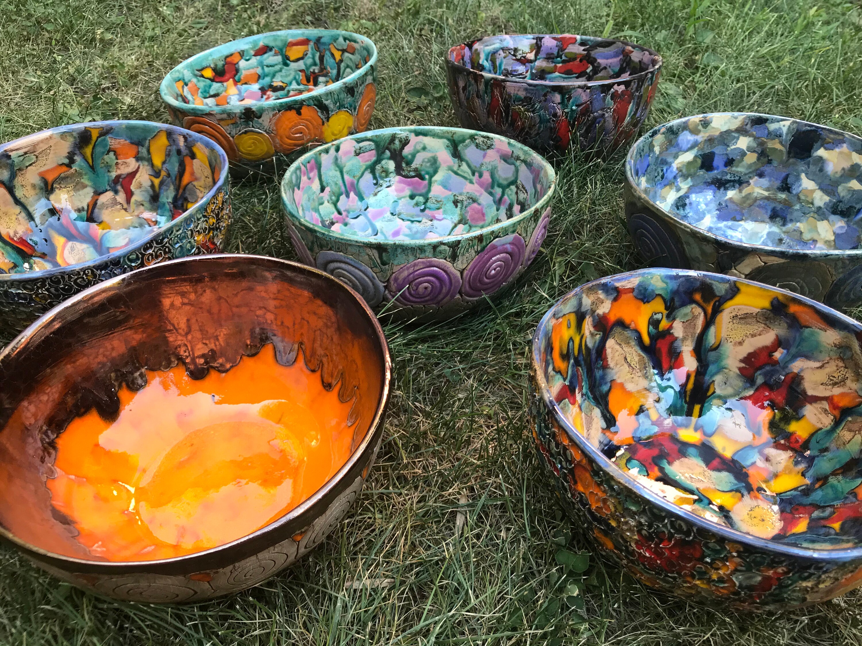 Colorful Bowl Ceramic Art Ceramic Bowl Modern Pottery | Etsy