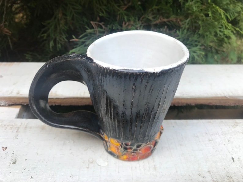 Keramiktasse, Teetasse, Handgemachte Keramik, Keramik und Keramik, Handgemachte Tasse, Kaffeetasse, Niedliche Kaffee oder Teebecher, Kaffeebecher handgefertigt Bild 5