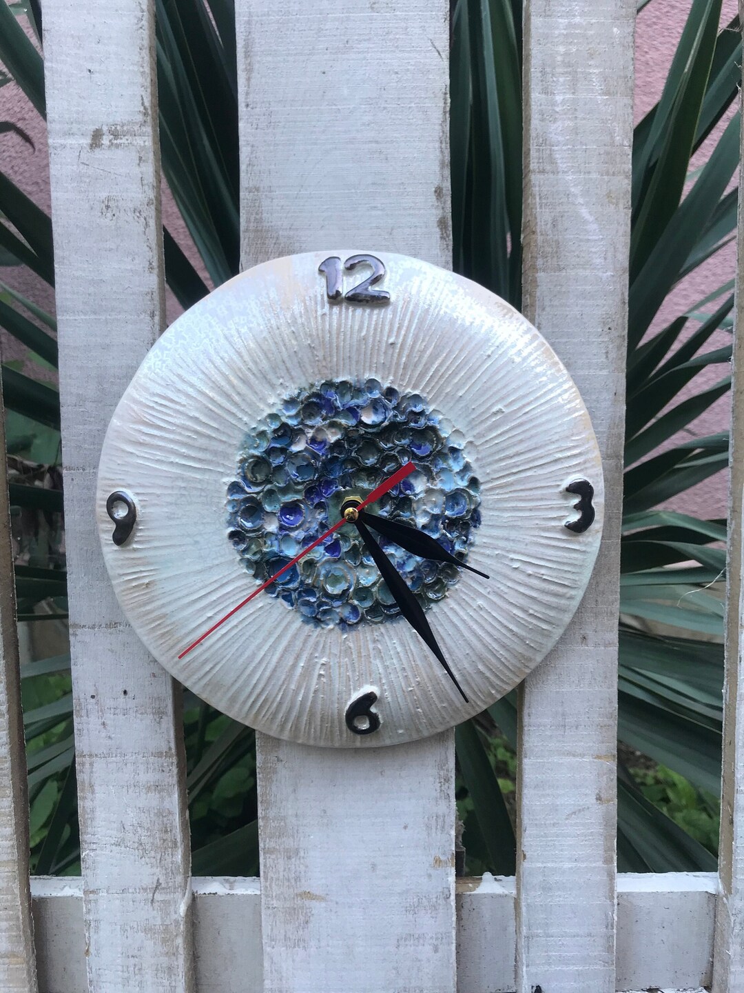 Unique Wall Clock, Clock Art, Ceramic Clock, Home Decor, Pottery ...