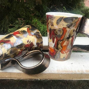 Keramiktasse, Teetasse, Handgemachte Keramik, Keramik und Keramik, Handgemachte Tasse, Kaffeetasse, Niedliche Kaffee- oder Teebecher, Kaffeebecher handgefertigt