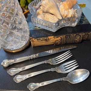Marvelous CHANTILLY Four-Piece Place Setting Sterling Silver by GORHAM SILVER