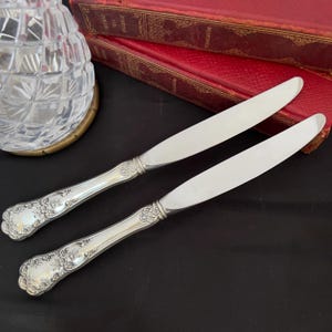 BUTTERCUP GORHAM SILVER Set of Two Modern Hollow Knives Sterling Silver 9 1/8&quot; Free Shipping