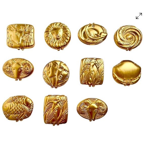 Vintage ESTEE LAUDER Solid Perfume Compact Set: 1… - image 2