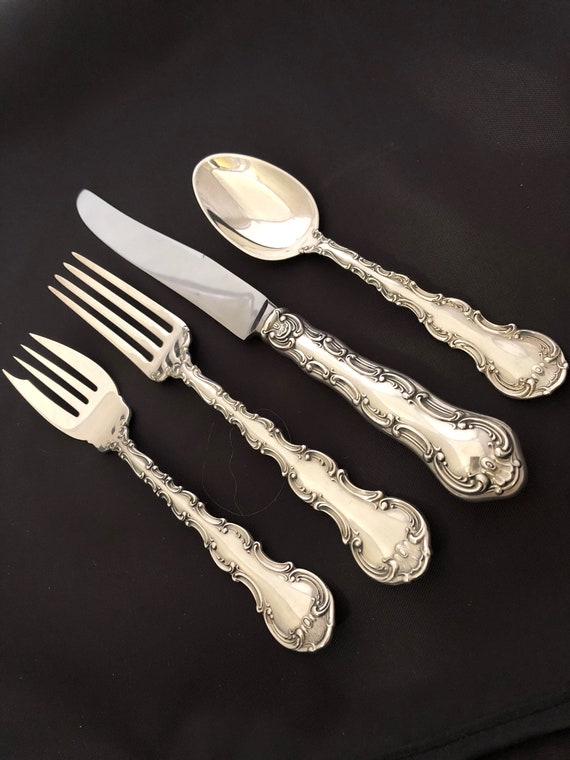 Silver Plumes by Towle Sterling Silver Bar Set 2pc HHWS Custom Made
