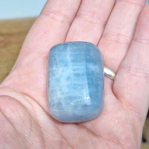 AA quality Aquamarine crystal, calming, anxiety, March birthstone