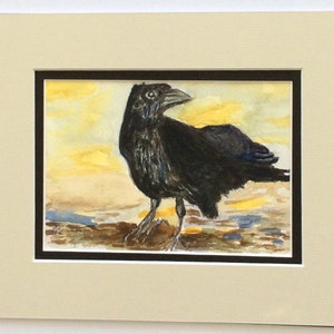 Crow watercolor