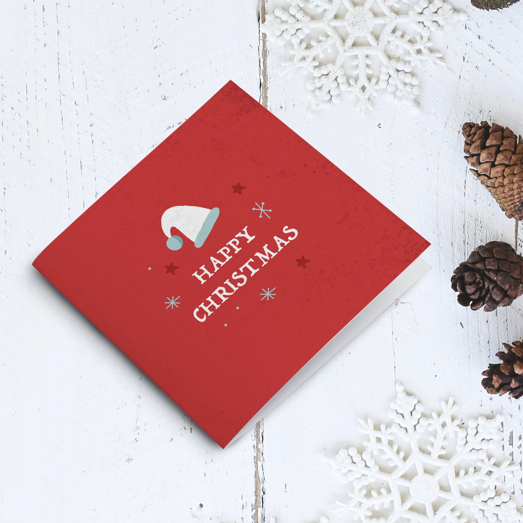 Christmas Card Greeting Card Friends Cards Santa Card | Etsy