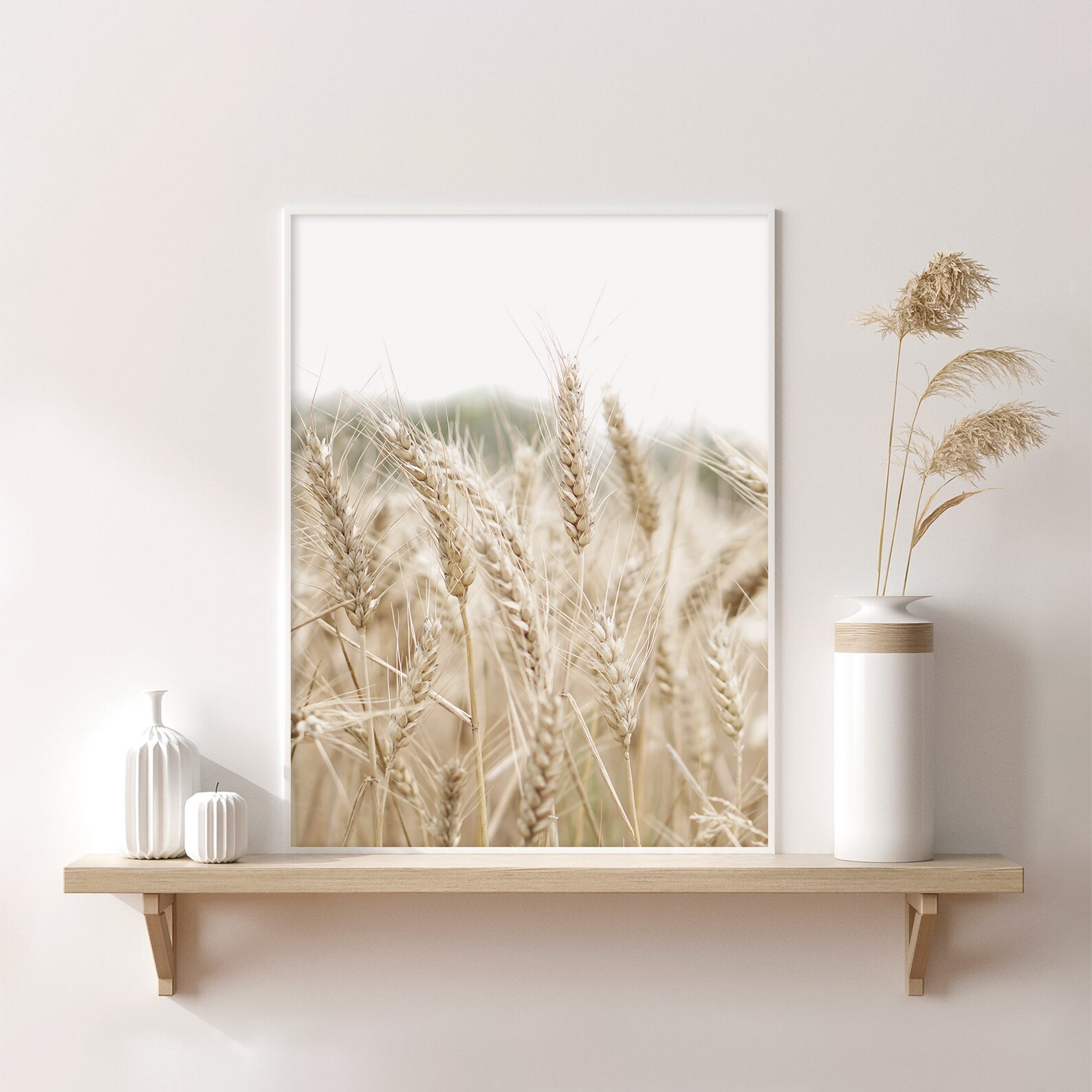 Wheat Print Country Home Decor Farmhouse Poster Rustic Wall Etsy
