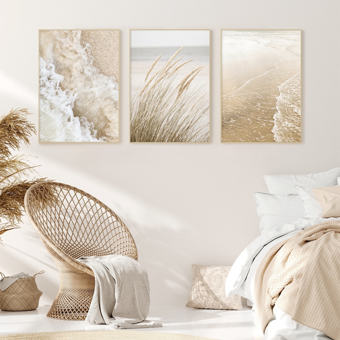 Beach Printable Coastal Print Set of 3 Wall Art Ocean Print | Etsy