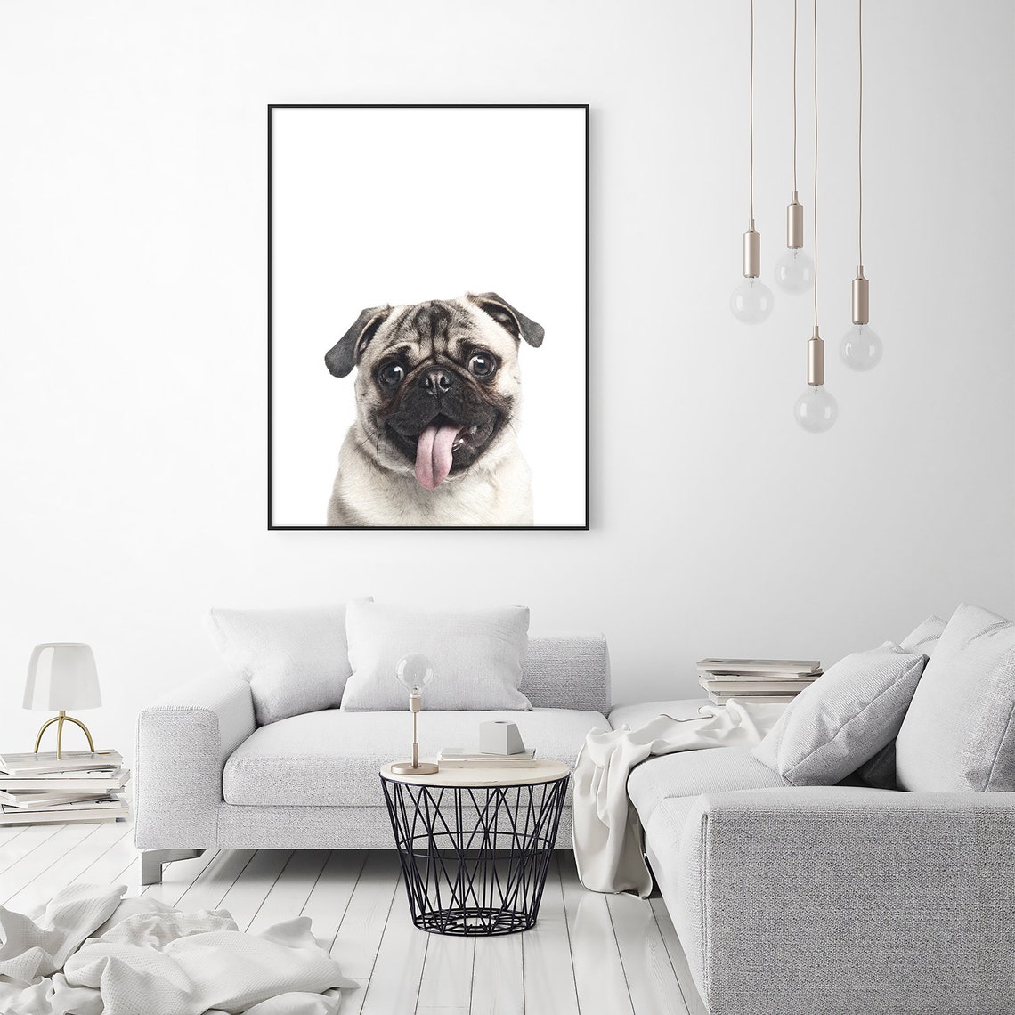 Pug Print Pug Wall Art Pug Picture Pug Art Pug Dog Print Puppy | Etsy