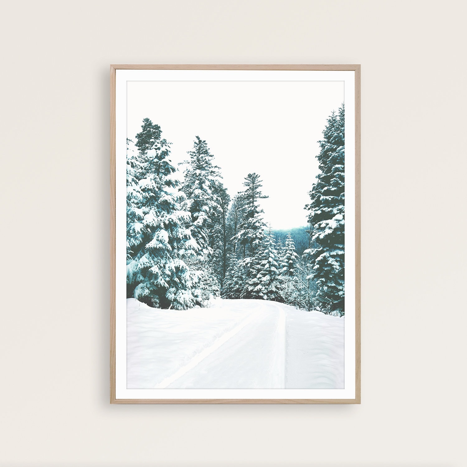 Winter Decor Gallery Wall Set of 6 Christmas Prints Deer Print Reindeer ...