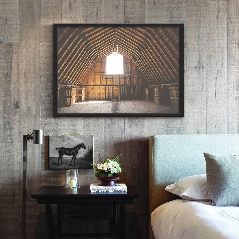 Farmhouse Wall Art Barn Print Neutral Print Rustic Wall Art Etsy