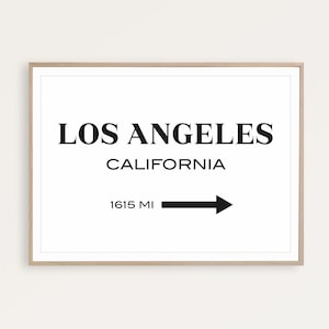 Los Angeles Print Los Angeles Poster California Wall Art California Sign Los Angeles Art California Decor California Printable