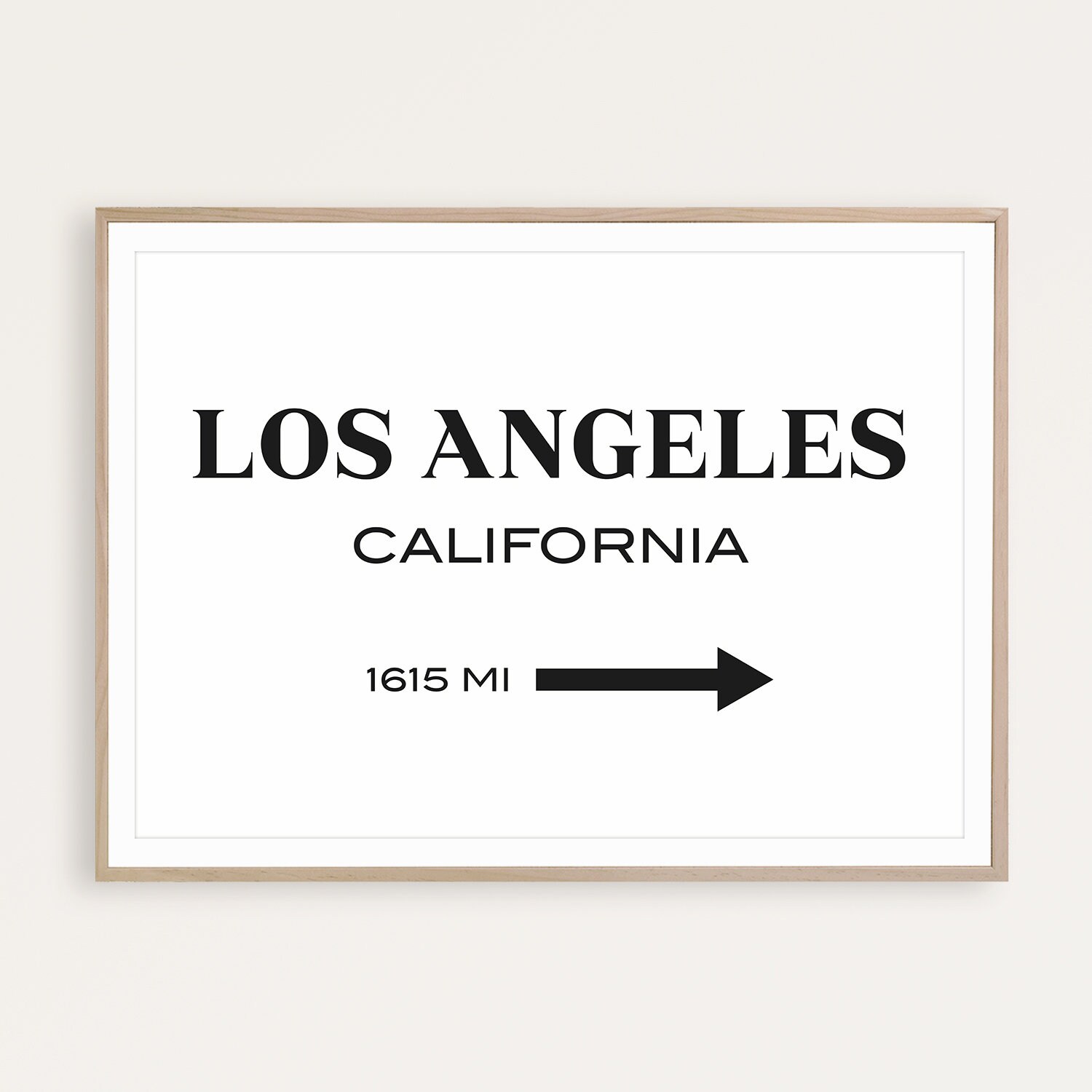 Los Angeles Print Los Angeles Poster California Wall Art | Etsy