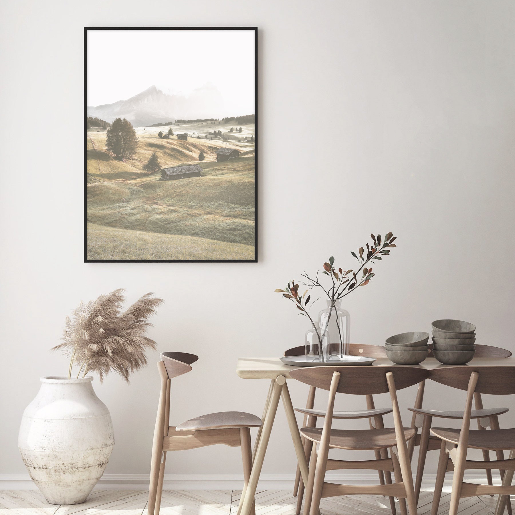 Country Landscape Wall Art Rustic Print Farmhouse Wall Decor Etsy Canada