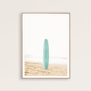 Surfboard Print Surf Poster Surf board Decor Surfboard Wall Art Surfing Poster Beach Print Surf Decor Surfer Print Coastal Wall Art