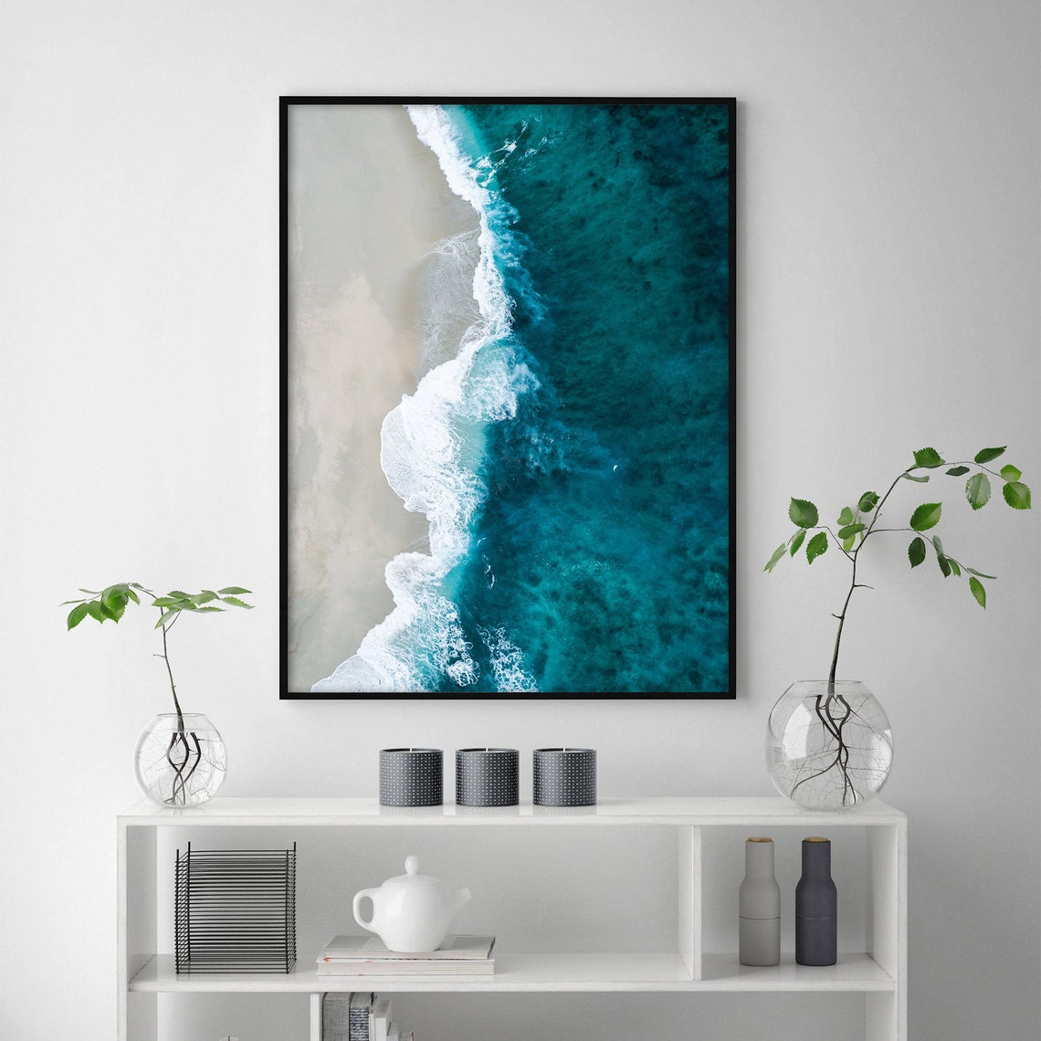 Beach Wall Art Coastal Print Ocean Decor Beach Print Wave Etsy