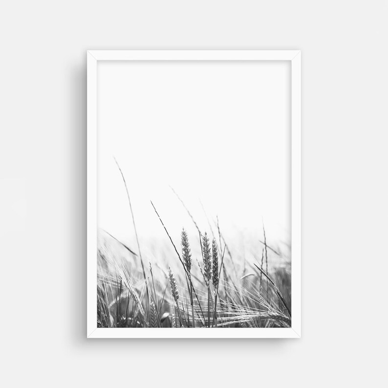 Wheat Print Farm Art Modern Farmhouse Poster Nordic Decor - Etsy