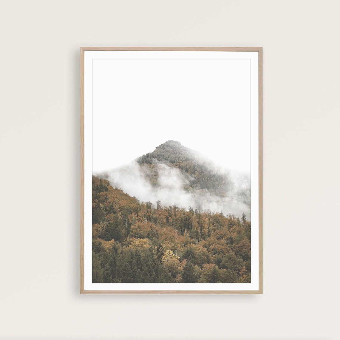 Mountain Landscape Print Set of 3, Nordic Nature Wall Art, Digital ...