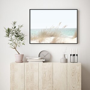 Coastal Beach Photography Print: Pastel Boho Decor, Ocean Landscape Wall Art image 5