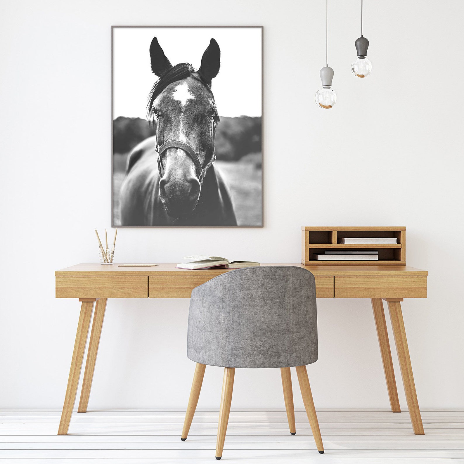 Horse Wall Art Southwestern Decor Horse Print Farmhouse Wall Etsy