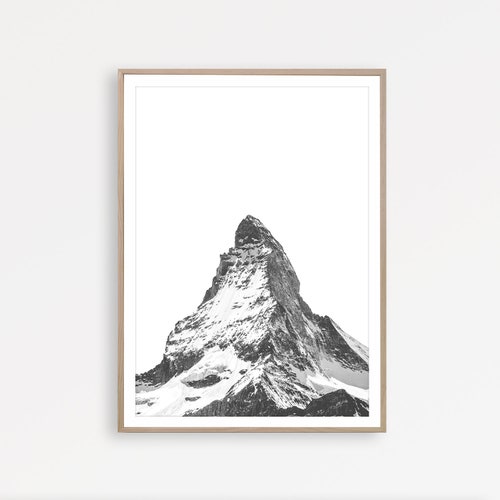 Zermatt Switzerland Print Matterhorn Print Modern Wall Art Etsy