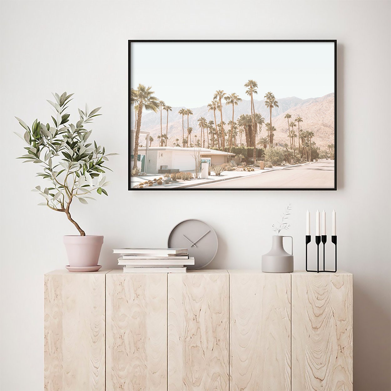 Palm Springs Wall Art California Poster Boho Wall Art Tropical Etsy