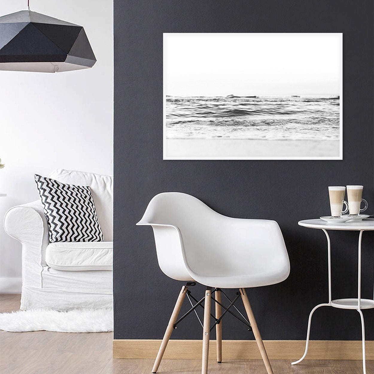 Ocean Wall Art Coastal Print Beach Print Black and White Wall Etsy Denmark