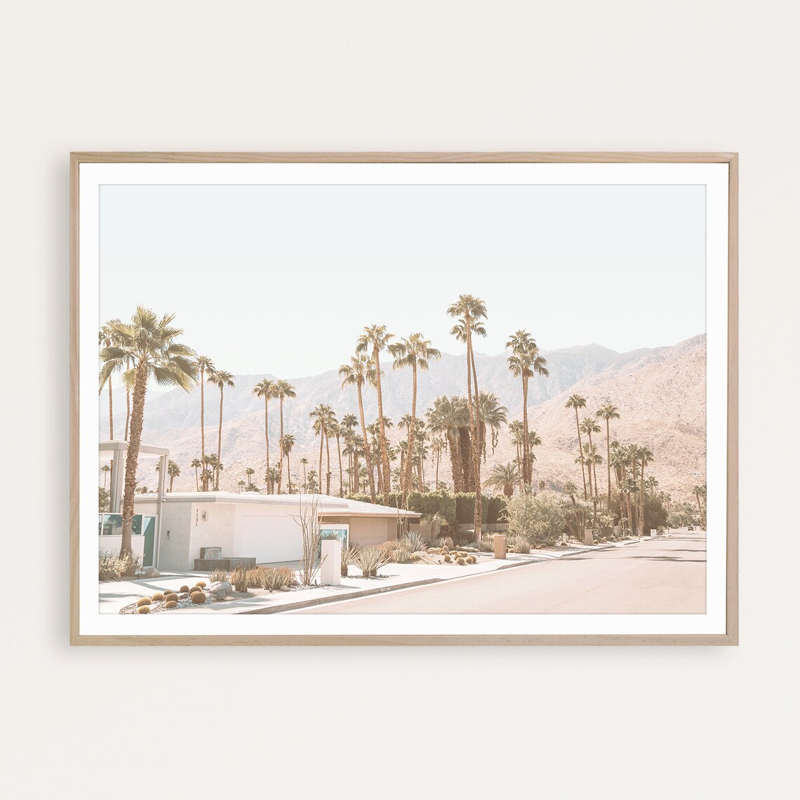 Palm Springs Wall Art California Poster Boho Wall Art Tropical Etsy