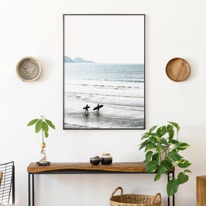 Surfer Print: Surfboard Wall Art, Beach Wall Decor, Surf Poster, Ocean Printable image 5