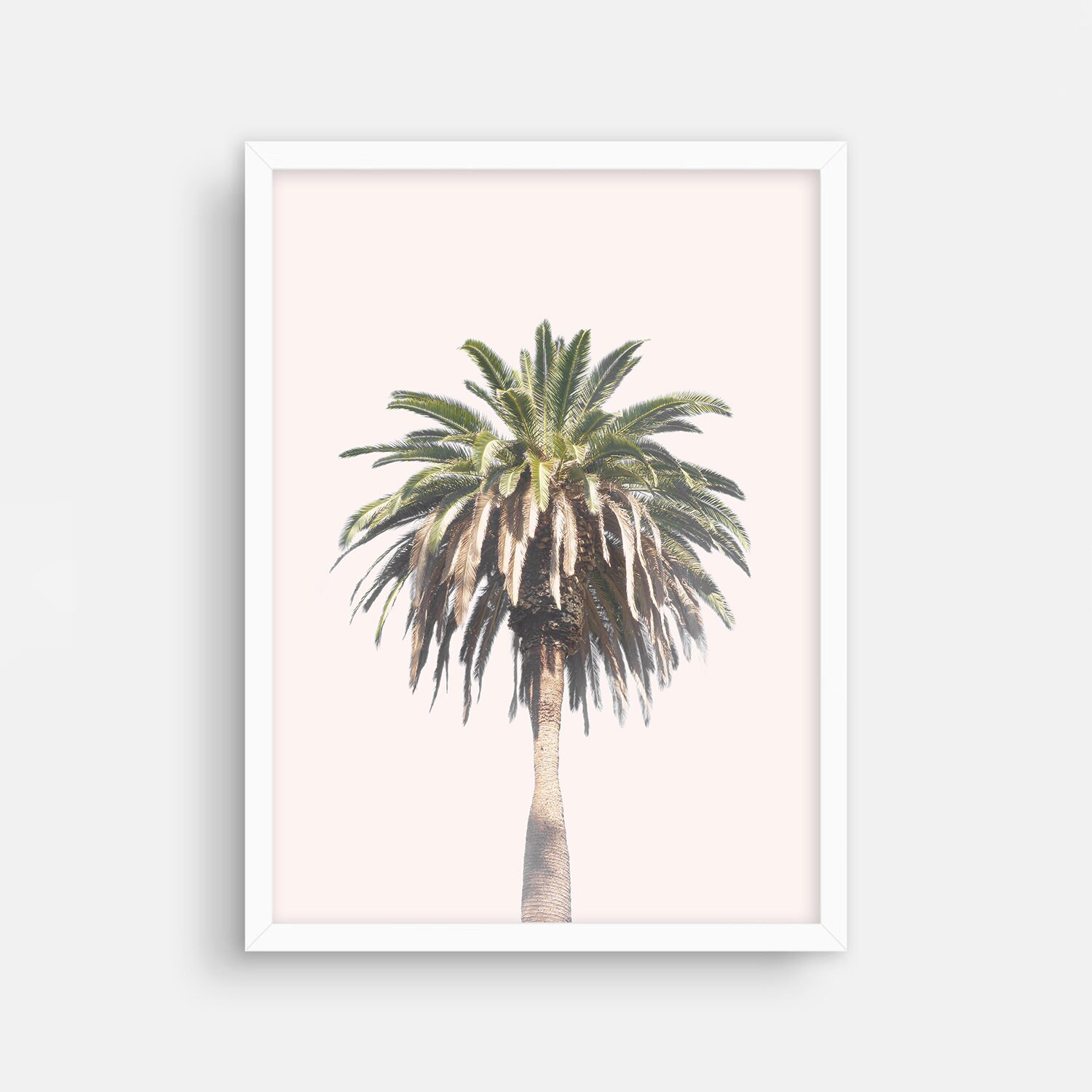 Palm Tree Print Beach Decor Tropical Art Print California Wall Etsy