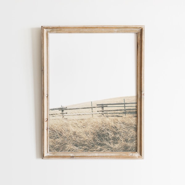 Farmhouse Photography, Ranch Print, Neutral Wall Art, Country Decor, Rustic Picture