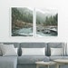 Nature Print Set of 2 Large Prints 2 Piece Wall Art Forest - Etsy