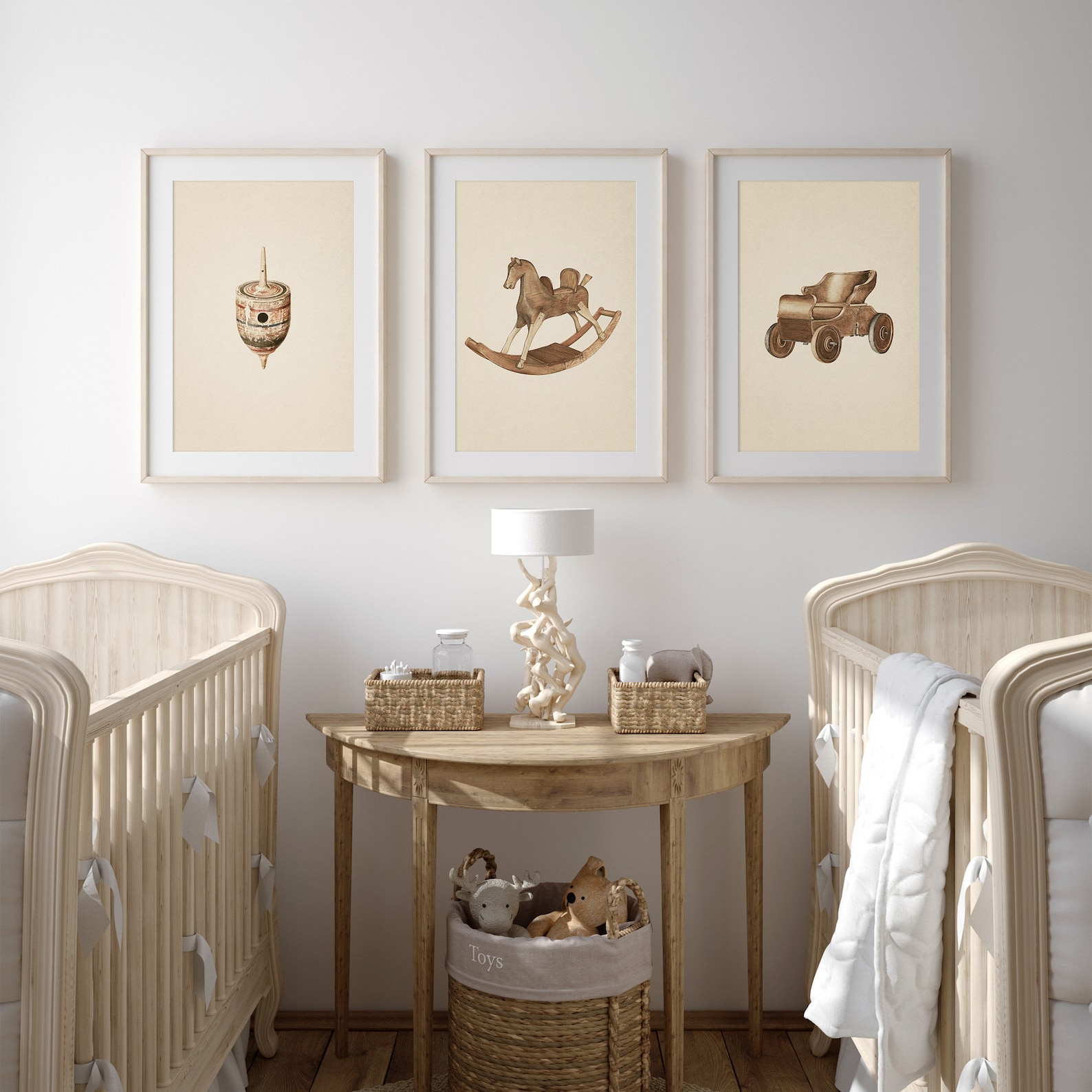Vintage Nursery Prints for Nursery Decor Neutral Vintage Prints Vintage ...