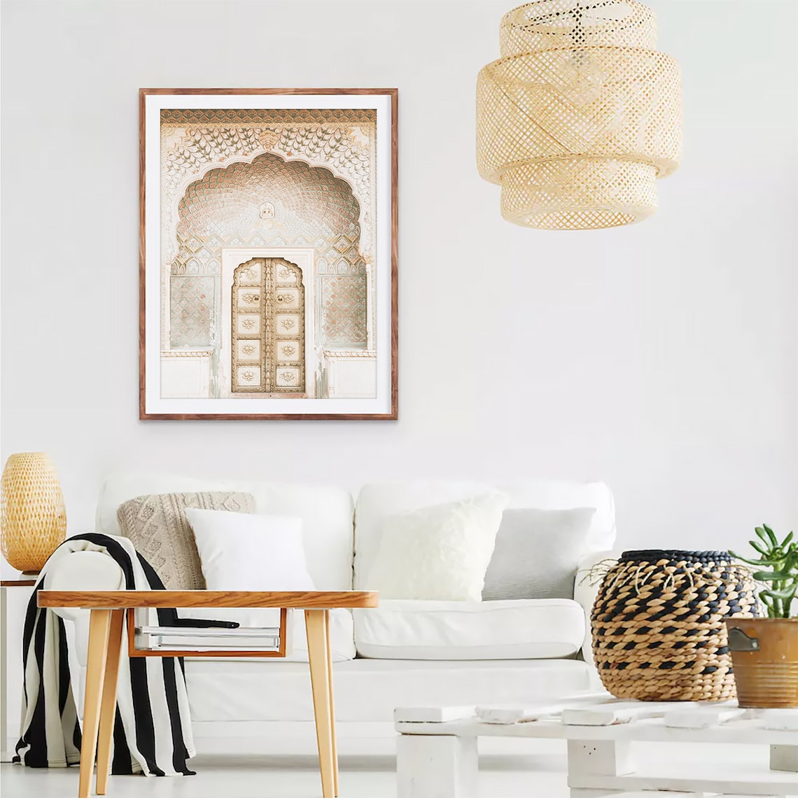 Moroccan Wall Art Boho Wall Decor Door Poster Architecture