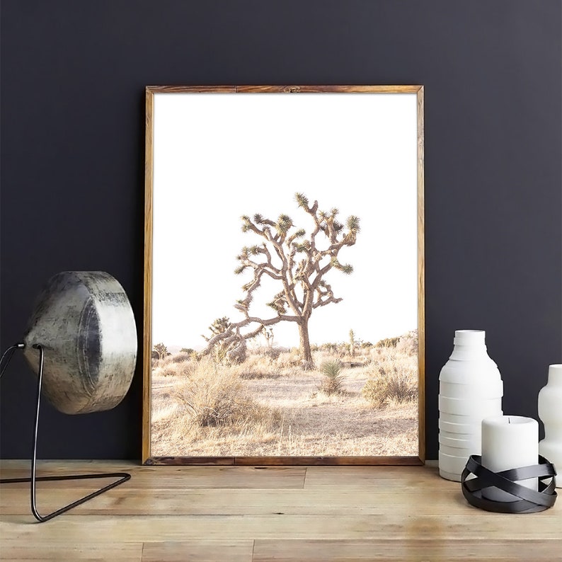 Joshua Tree Print Boho Wall Decor California Desert Print Etsy