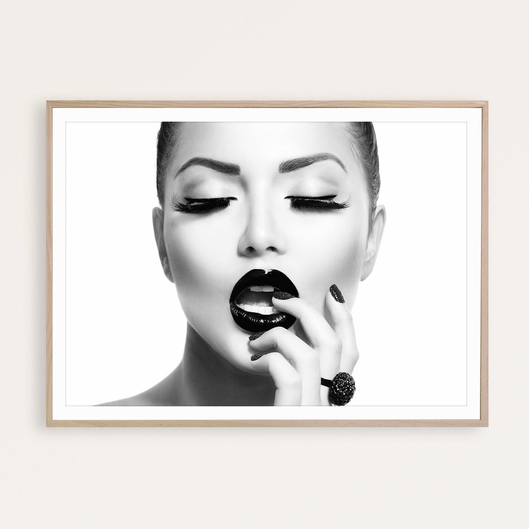 Fashion Wall Art Black and White Fashion Photography Fashion Etsy