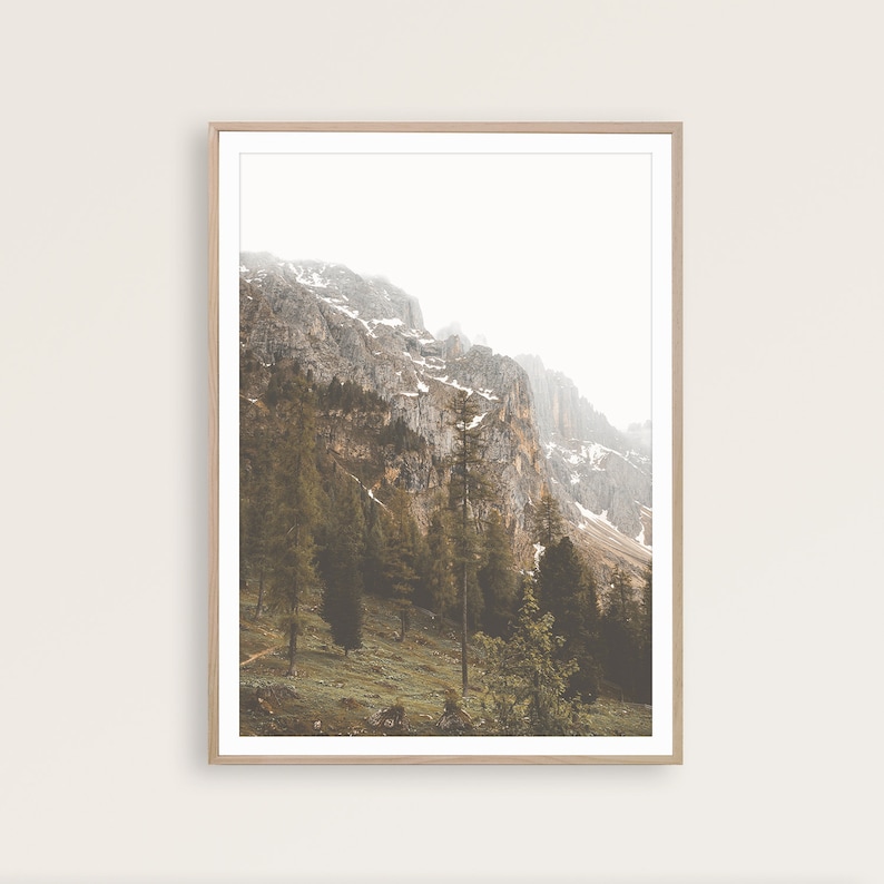Mountain Print Set of 6 Wall Art Gallery Wall Decor Living Etsy