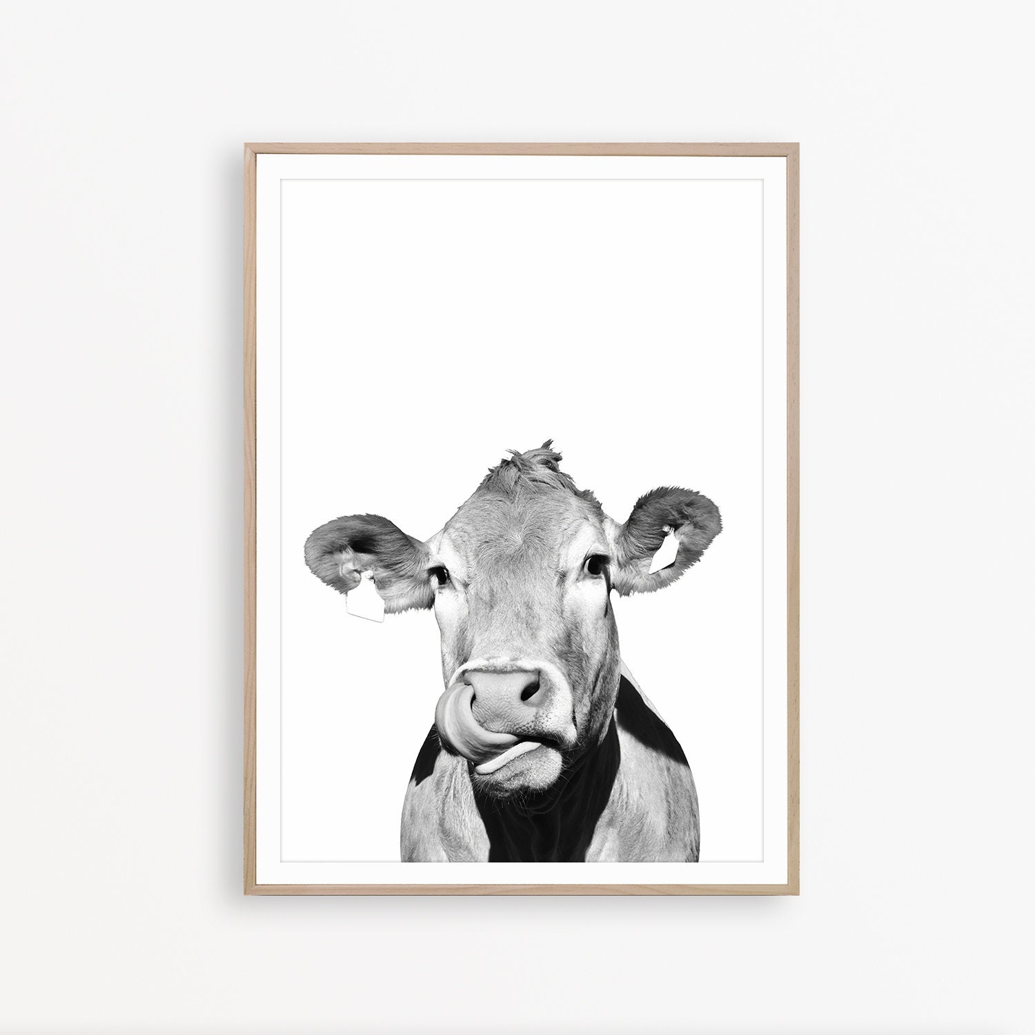 Cow Print Farmhouse Wall Decor Cow Wall Art Farm Decor Modern Etsy
