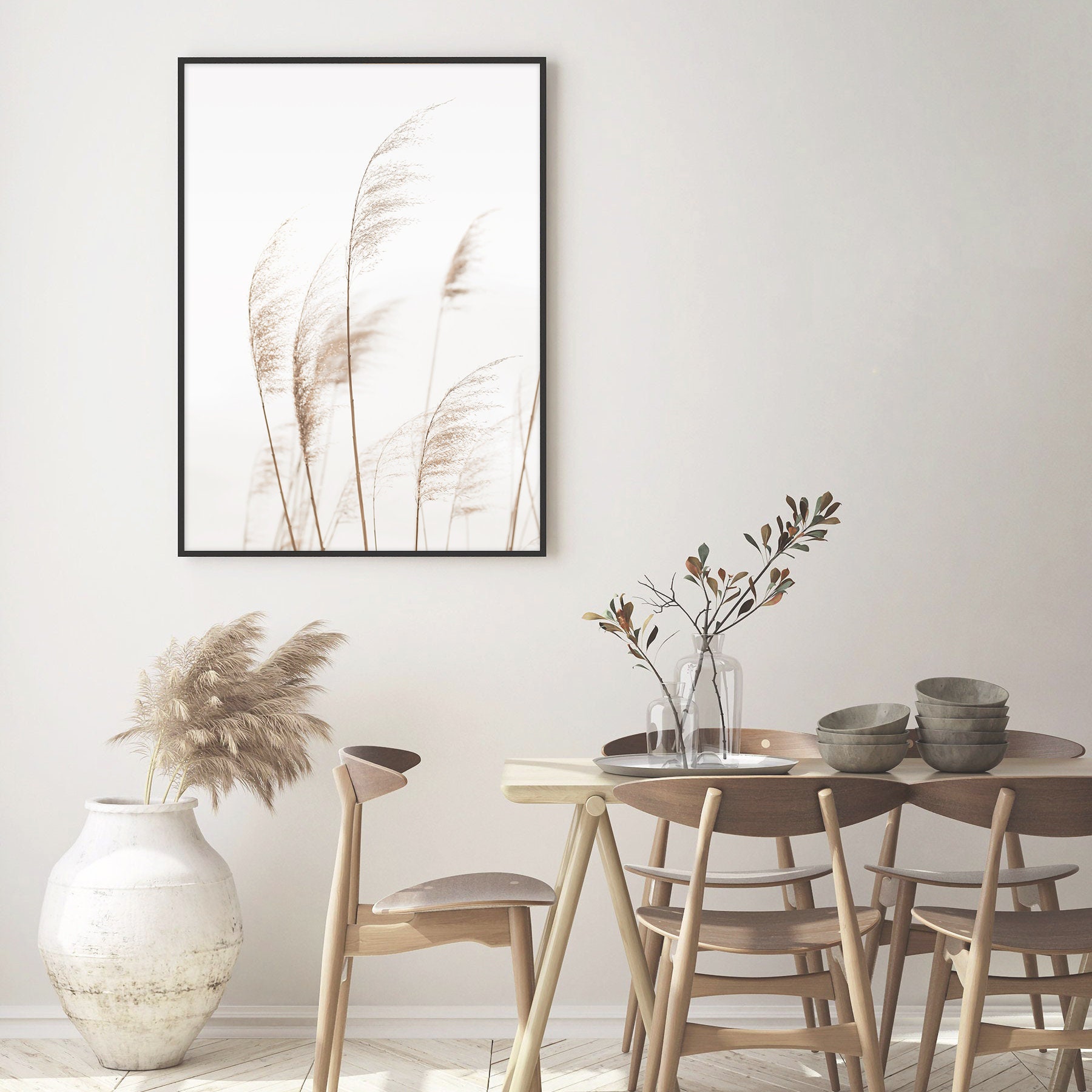 Neutral Beach Print Set of 3 Wall Art Boho Decor Coastal Wall Etsy UK