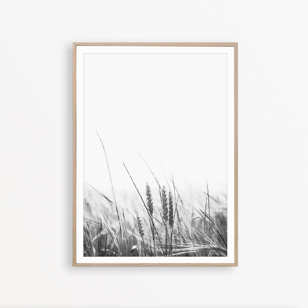 Wheat Print Farm Art Modern Farmhouse Poster Nordic Decor Farmhouse ...