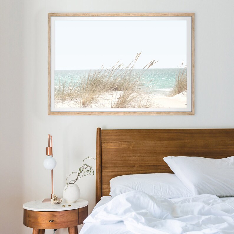 Coastal Beach Photography Print: Pastel Boho Decor, Ocean Landscape Wall Art image 8