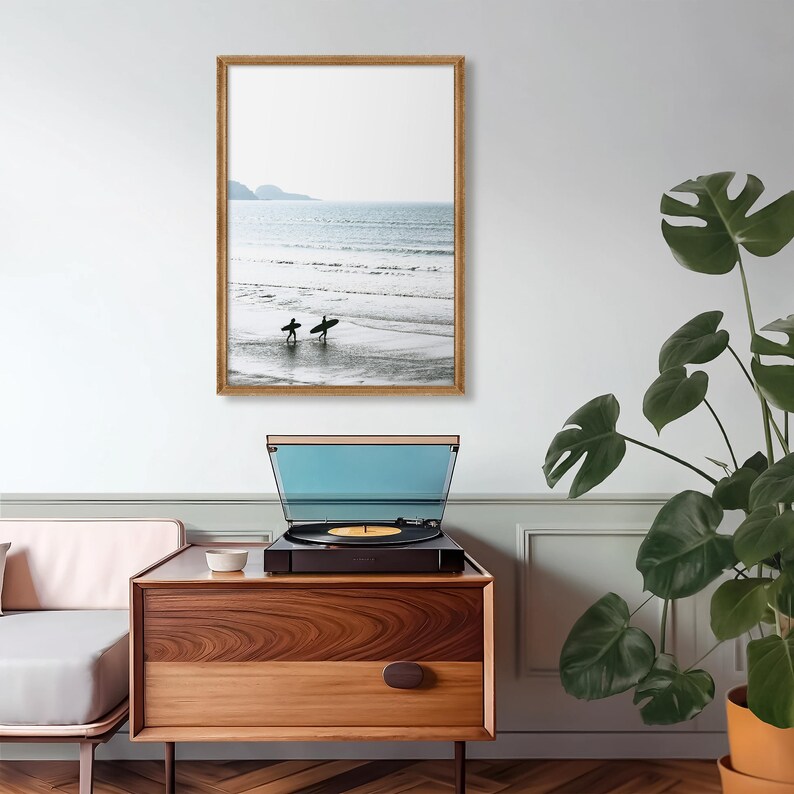 Surfer Print: Surfboard Wall Art, Beach Wall Decor, Surf Poster, Ocean Printable image 7