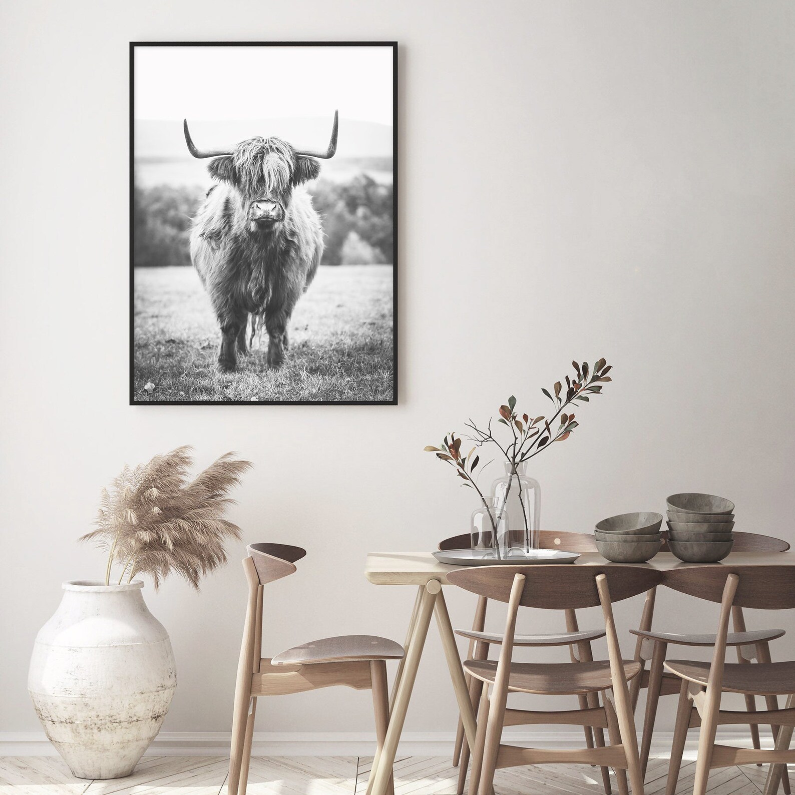 Set of 3 Farmhouse Prints Farmhouse Decor Farm Prints Highland Etsy