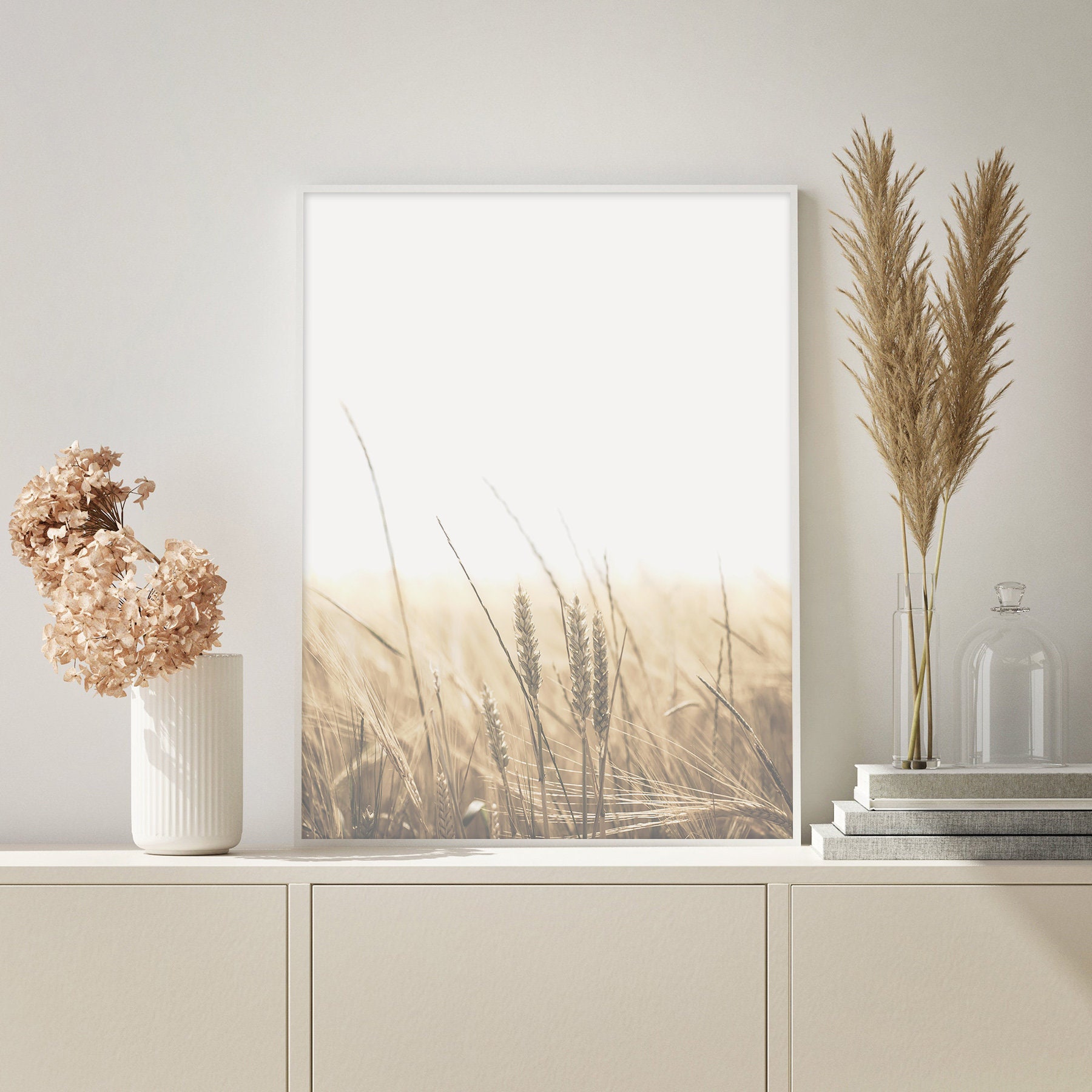 Wheat Grass Print Farm Wall Art Farmhouse Print Rustic Art - Etsy