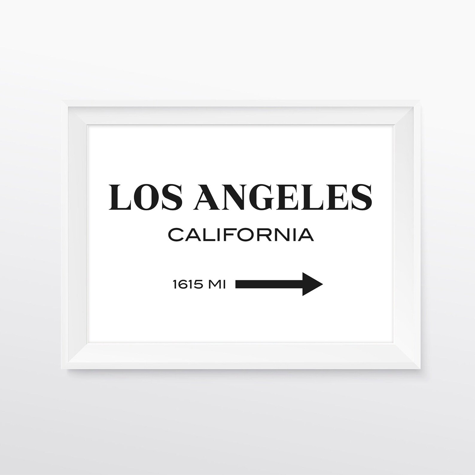 Los Angeles Print Los Angeles Poster California Wall Art - Etsy