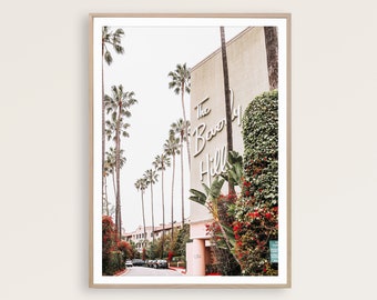 Beverly Hills Poster, Los Angeles Print, California Wall Art Printable