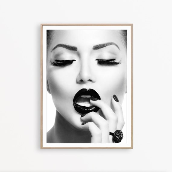 Fashion Photography Print, Black & White Poster