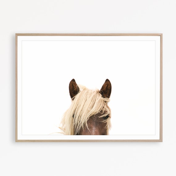 Equine Art Boho Chic Wall Art Neutral Colors Bohemian Earthy Decor Instant Download Digital Print Equestrian Gifts Horse Poster
